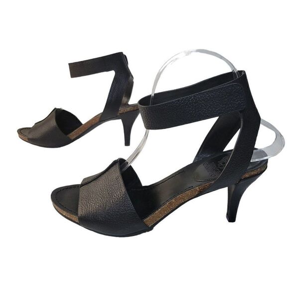 Vince Camuto Black Leather Odela Sandals (Size 8M/38.5) - Picture 4 of 9